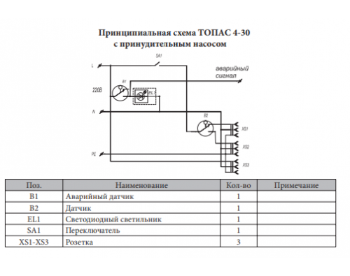 Монтажная схема Топас 10 Лонг Пр Ус